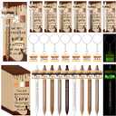 Sayglossy 20 Sets S'more Teacher Appreciation Gifts for Employee Bulk Positive Marshmallow Pens Glow in The Dark Emotional Marshmallow Keychains and Thank You Cards for Office Nurse Coworkers Staff