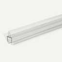 Amazon Basics Shower Door Bottom Seal Drip Rail for 3/8" Thick Glass, Clear Durable PVC, Directs Water Back, 38.7 inches Length