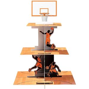 Basketball Party Decorations 3 Tier Basketball Cupcake Stand Basketball Birthday Decorations Basketball Party Favors