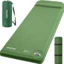 OGERY Self-Inflating Sleeping Pad with Built-in Foot Pump, 3" Memory Camping Mattress Pad, Quiet & 9.5 R-Value Insulated Sleeping Mat Camping Essential Gear for Car Tent Camping