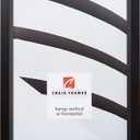 Craig Frames 26" L x 20" W Solid Black Poster Frame, 0.825" Wood Grain Finish