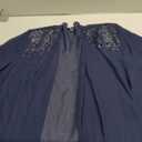 S.L. Fashions Women's Plus Size Embellished Tiered Jacket Dress, Navy, 18W