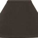 Aspen Creative 58761A Empire Uno Lamp Shade in Dark Brown, 4" Top x 11" Bottom x 7" Slant Height, Slip UNO 33mm
