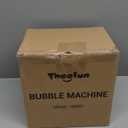 Theefun Bubble Machine: Remote Control 750ML Metal Bubble Blower Machine for 60 Min Usage Time, Plug-in Automatic Bubble Maker for Parties Wedding Birthday Indoor Outdoor, with AC Adapter