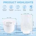 Water Pitcher Replacement Filters Compatible with Clearly Filtered Pitcher, 2 Pack | 3-Stage Filtration Removes Fluoride, Lead & PFAS | 100 Gallon/4 Month Lifespan, BPA-Free