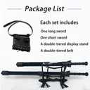 High Strength Polypropylen Plastic Sword Ancient Style Embroidery Spring Sword with Sheath for Practice and Training