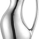 DOITOOL Ceramic Pitcher Vase 9.44 Inch Rustic Decorative Flower Vase for Home Office Kitchen Living Room Farmhouse Style