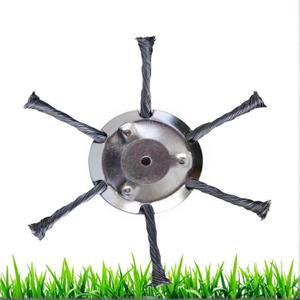 ZY&DL33 6 Inch Steel Wire Grass Trimmer Head, 2025 New Metal Weed Eater Blade, Universal Brush Cutter Head Replacement for Electric Cordless String Trimmers and Lawn Mowers (6in-1pcs)