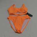 Blooming Jelly Women's High Waisted Bikini Sets High Cut Bathing Suits Two Piece Sporty Cut Out Swimsuits S, Orange