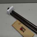 TONIAL1 Inch Double Curtain Rods 36 to 72 Inch (3 to 6 ft), Heavy Duty Decorative Drapery Rod for Windows 24 to 68 Inch (6 to 5.7 ft) with Classic Cap Finial, Bronze