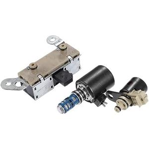 ACROPIX Transmission Shift Solenoid Fit for Ford F150 1998-2004 No.F8AZ7G484AB/F8AZ7G136AA - Pack of 3 Black