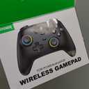 ECHTPower Wireless PC Gaming Controller - Hall Effect Joystick, 2.4G & Wired 1000Hz Polling Rate, 800 MAh Battery, Adjustable Turbo/Vibration - for PC/Switch/iOS/Android (Black)