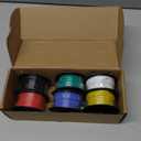 NAOEVO 18 Gauge Wire 180ft, 18 AWG Wire 6 Colors 30ft Each Spool, Flexible Silicone Tinned Copper Electrical Cable, Wiring kit for Breadboard/Automotive/DIY/Battery, 200