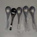 HIWARE Matte Black Thick Heavy-Weight Soup Spoons, Stainless Steel Soup Spoons, Table Spoons, Set of 6
