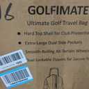 Golf Travel Bags for Airlines with Carbon Fiber Hard Top, Protective Club Traveling Cover with Wheel, Golf Club Carrier Case for Airplanes, Thick Padding, Durable Zippers and 2 Sided Spacious Pockets