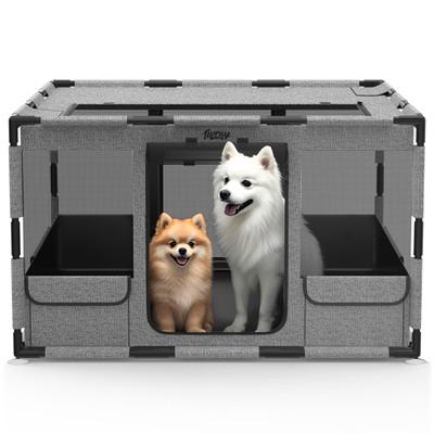 Dog Playpen, 43x43x26 Inches Puppy Playpen Portable Pet Play Pen Indoors