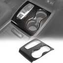 Gear Shift Panel Cover Trim for Honda Pilot 2016-2022/ Ridgeline 2020-2023/ Passport 2019-2023, ABS Automotive Center Consoles Cup Holder Cover Protector Accessories (Carbon Fiber Pattern)