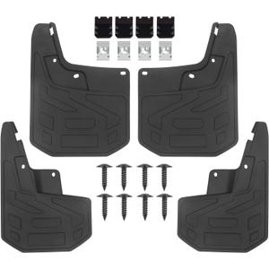 Mud Flaps Splash Guards for Fit for Chevrolet Clolrado 2023 | No Drilling Required Bendable Mud Guards | Front & Rear 4-Piece Set Car Accessories
