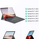 Surface Pro Keyboard for Microsoft Surface Pro 7 Plus 7/6/5/4/3 12.3 inch, Wireless Type Cover with 7 Color Backlit, Bluetooth Ultra-Slim Portable Magnetic Keyboard with Trackpad, Rechargeable Battery