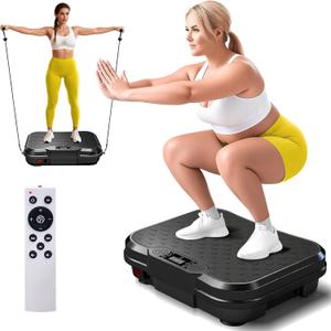 Vibration Plate Exercise Machine,Vibrating Platform for Lymphatic Drainage with 250 Speeds,450 lbs Weight Capacity,Vibrated Plates for Weight Loss,Full Body Workout Equipment for Fitness at Home