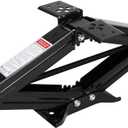 Lippert Manual RV Scissor Jack Kit, 5,000 lbs. 24" Extended, 4-1/4" Retracted, Universal Bolt-on or Weld-on for Travel Trailer, 5th Wheel, Stable Bow-Tie Base, Crank Handle Sold Separately - 285325