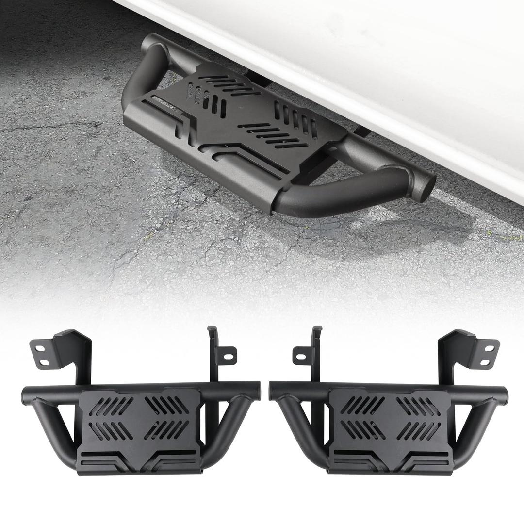TRUMGETA 2PCS EZ Side Steps Fit for 2024 2025 2026 Toyota Tacoma Double Cab/Xtra Cab Front Doors Running Boards 350 LBS