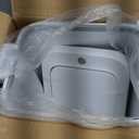 MOPALL 2.7 Gallon Small Bathroom Trash Can with Lid Soft Close, Garbage Can with Press Top Lid & Foot Pedal, Step Trashcan Slim Trash Bin Waste Basket for Toilet, Office, Bedroom, Kitchen, Living Room