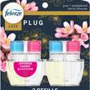 Febreze Plug In Air Freshener, Odor-Fighting Scented Oil Refill, Japanese Cherry Blossom, 2 Refill
