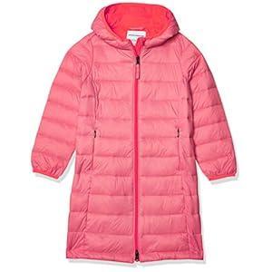 Amazon Essentials Girls and Toddlers' Long Lightweight Hooded Puffer Jacket (3T, Bright Pink)