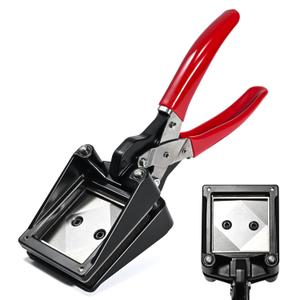 KZU 2 x 2 Passport Die Cutter Punch, Handheld Paper Photo Picture Cutter, Metal Passport Cutter, ID Die Cutter, Hardened Steel Dies, Business Cards Cutting for Office Family, CF9L3