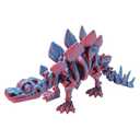 FunisFun 3D Printed Dragon with Articulated Joints for Adult, 3D Printed Dinosaur Fidget Toys Decor for Stress Relief (Stegosaurus-BP, 1P)