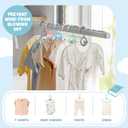 30 Pack Kids Hangers for Nursery Closet, Adjustable Non-Slip Toddler Baby Hangers with Windproof Buckle, 11-14" Infant Child Plastic Clothes Pant Hanger for Boys Girls Newborn Adult, Multi