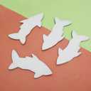 HaiMay 15 Pieces Reusable Popsicle Holders Popsicle Bags Freezer Ice Pop Sleeves Antifreezing Ice Pop Holders, White Shark Style