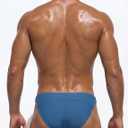 AIEOE Men’s Swim Briefs Low Rise Quick Dry Swimsuit Athletic Training Swimwear Hook and Eye XL