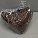 Vessia Flannel Fleece Throw Blanket(50X70 Inch), 300GSM Cozy Brown Stripe Throw for Couch, Sofa and Bed, Warm and Soft Chocolate Microfiber Ribbed Blanket for All Season