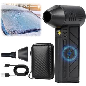 Snow Whiz Turbo Blower,2026 Upgrade Snow Blower,Snowwhiz Turbo Blower with Led,3 Gear Adjustable Super Power Turbo Breeze Electric Blow,Mini Turbos Snow Blower for Car for Car,Home,Keyboard,Computer