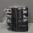 Sinmoe 3 Pcs Kitchen Rug Set Non Skid Thick Black Kitchen Rugs and Mats Stain Resistant Anti Fatigue Mats for Microfiber Floor Non Slip Backing Mat, 15.7" x 47.2", 15.7" x 23.6"