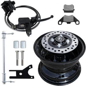 JMCHstore Rear Rim Disc Hydraulic Brake Kit for Baja Massimo MB200, Baja Heat, Mini Baja, Baja warrior, Baja Carbon 6.5 196cc Mini bike