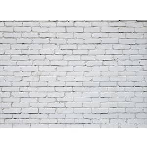 VitalCozy 10 x 8 ft Brick Wall Backdrop for Photoshoot Polyester Fabric White Brick Backdrop Background for Fireplace Home Decoration Newborn Birthday Party