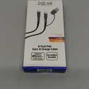 ZGear 6 Foot Flat Sync & Charge Cable For USB C To USB A