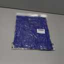 Uhiger 3/4 Length Sleeve Womens Tops V Neck Chiffon Blouse Dressy Casual Double Layered for Weekend Outings and Everyday Wear (Medium, Royal Blue)