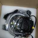 SUPAREE 9 inch LED Headlights Halo Ring Angel Eyes Remote Phone APP Control 9” Round DRL Fit for 2018-2026 Je-ep Wrangler JL Gladiator JT