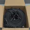 Sasylvia 5'' x 50' Landscape Edging Kit Plastic Garden Edging Border Include 45 Anchoring Spikes for Lawn Garden Grass Yard Home School, Black