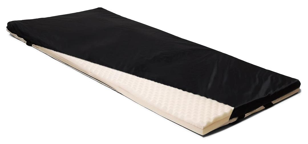 Lumex Foam & Gel Mattress Topper for Hospital Beds, 36x80x3", Pressure Relief Overlay for Home & Clinical Use