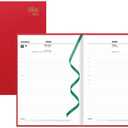 Letts of London 2026 Standard Daily Planner, 12 Months, January to December, Day-Per-Page, A5 Size, 8.25" x 5.875", Perfect Binding, Leather-Look Cover, English, Burgundy (C10XBY-26)