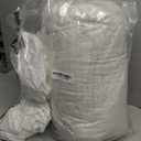 WhatsBedding White Queen Size Feather Down Fiber Comforter, Filled with Feather and Down Fiber, All Season Fluffy Ultra Soft 100% Cotton Duvet Insert, Luxury Hotel Bedding Style Comforter,90"x90"