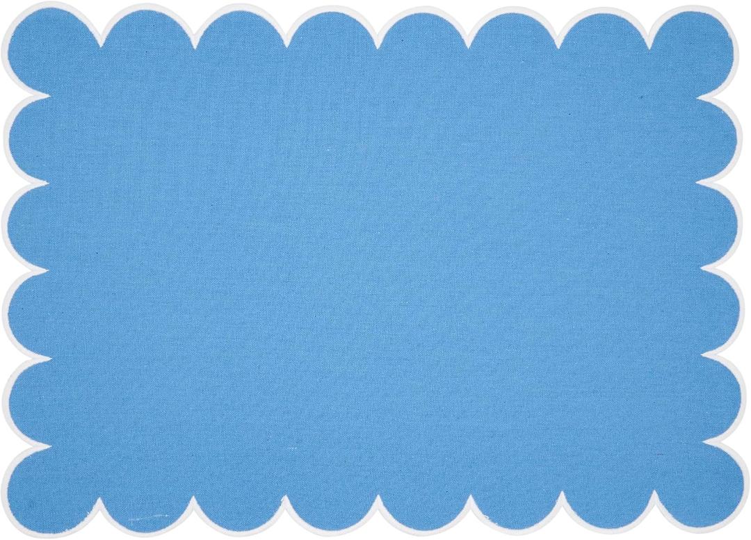 2 x Scalloped Hem Placemat (Set of 4)