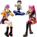 3Pcs Demon Movie Hunters Cartoon Figure,Cute Collectable Figure,Creative Gift for Fans