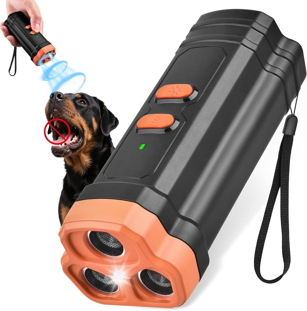 Ultrasonic Anti Barking Device for Dogs - LED Light, Compact & Portable Bark Deterrent Device for Indoor/Outdoor Use, Effective for Your Dog and Neighbors Dog Bark Control