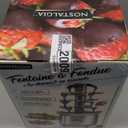 Nostalgia 4 Tier Electric Chocolate Fondue Fountain Machine for Parties - Melts Cheese, Queso, Candy, and Liqueur - Dip Strawberries, Apple Wedges, Vegetables, and More - 32-Ounce - Stainless Steel